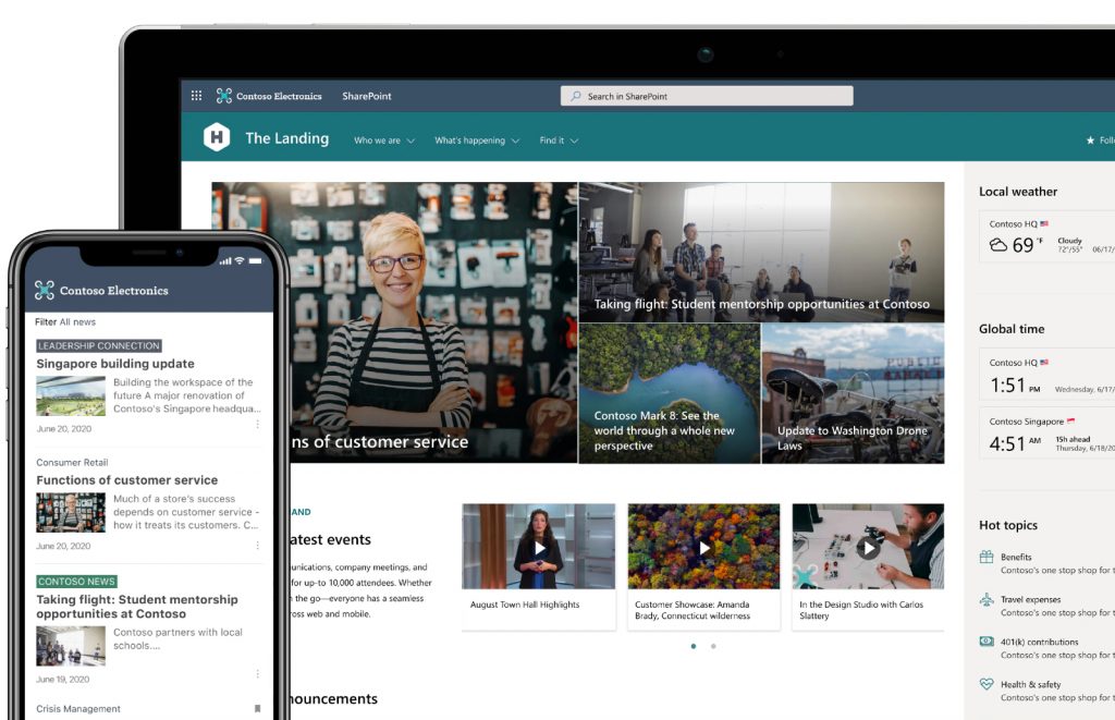 SharePoint pagina Microsoft 365